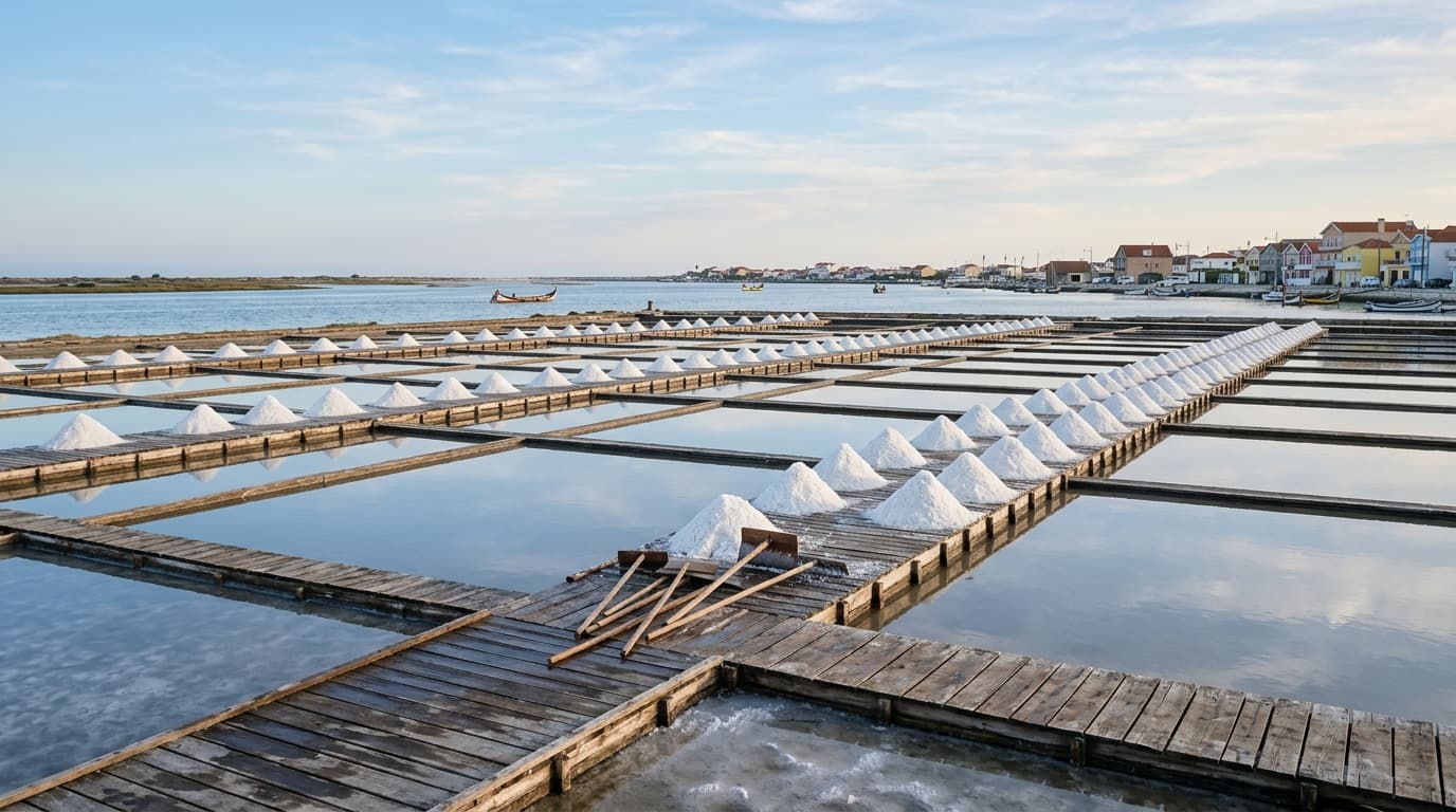 Salinas de la Ria de Aveiro, Portugal